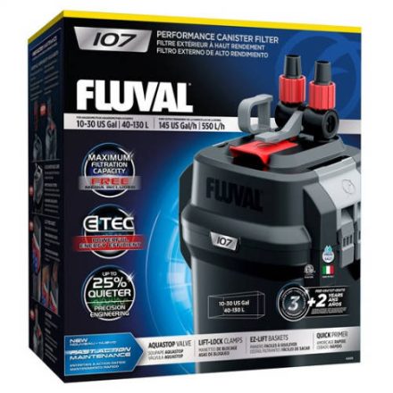 Fluval "107" Performance Canister Filter - külső szűrő (130 literes) akváriumokhoz