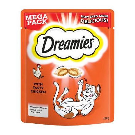 Dreamies Mega Pack Töltött falatkák - csirkés (180g)