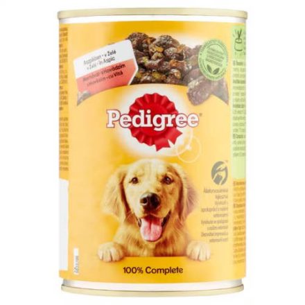 Pedigree Adult Beef - Nedves eledel (marha, aszpikban) felnőtt kutyák részére (400g) 24db/#