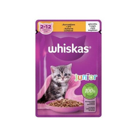 Whiskas Alutasakos Junior Csirke Aszpikban 85g