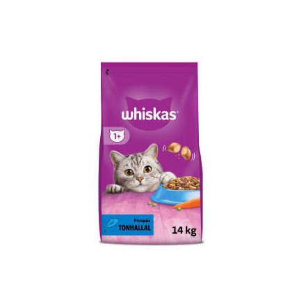 Whiskas Adult Tuna - Szárazeledel (tonhallal) felnőtt macskák részére (14kg)