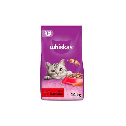 Whiskas Adult Beef - Szárazeledel (marhahússal) felnőtt macskák részére (14kg)