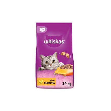 Whiskas Adult Chicken - Szárazeledel (csirkehússal) felnőtt macskák részére (14kg)