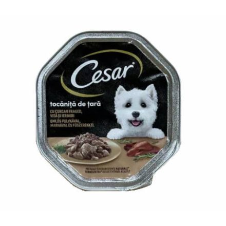 Cesar Adult alutálkás eledel - pulyka/marhahússal  (150g)