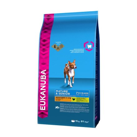 Eukanuba Mature & Senior Medium kutyatáp 15kg