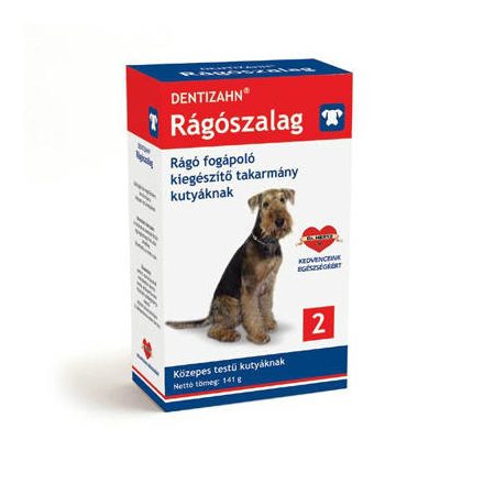 DENTIZAHN Rágószalag (2) kiegészítő takarmány kutyáknak (141g)