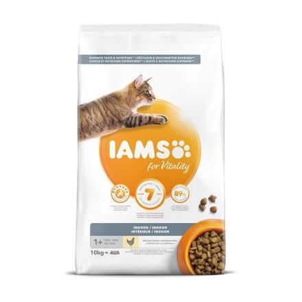 Iams Cat Adult Indoor csirke macskatáp 10kg