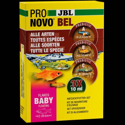 JBL ProNovo Bel Flakes Baby - Eledel fiatal halak részére (2-20mm) 3x10ml