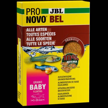 JBL ProNovo Bel Grano Baby - por alapú, eledelkészlet fiatal (5-20mm) halak számára (3x10ml)