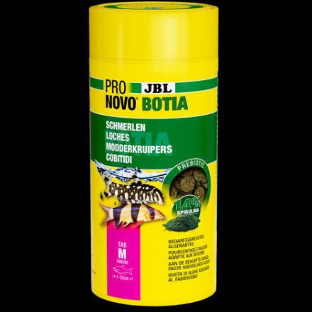 JBL Pronovo Botia Tab M - Tápláléktabletta minden 1-20 cm-es Botia és talajlakó halak részére (1000ml/580g)