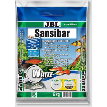 JBL Sansibar akvárium aljzat, fehér - 5 kg