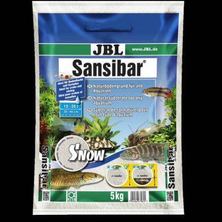 JBL Sansibar SNOW - Hófehér homok édesvízi és tengervízi akváriumokhoz (5kg)