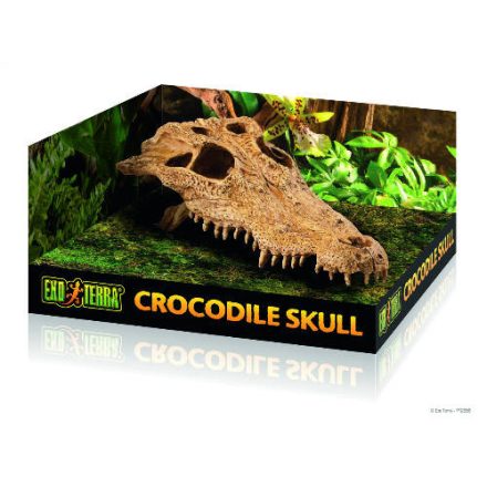 Hagen Exo Terra Crocodile Skull - krokodilkoponya formájú búvóhely hüllők részére (12x22x8cm)