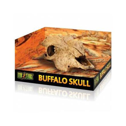 Exo-Terra Buffalo Skull - bölény koponya formájú búvóhely hüllők részére (13x9x24cm)