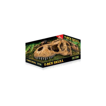 Exo-Terra T-Rex Skull - T-Rex koponya formájú búvóhely hüllők részére (11x23x8cm)