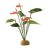 Exo-Terra Rainforest Plant Anthurium Bush - Terráriumi műnövény dekoráció (Flamingóvirág) cca.30cm