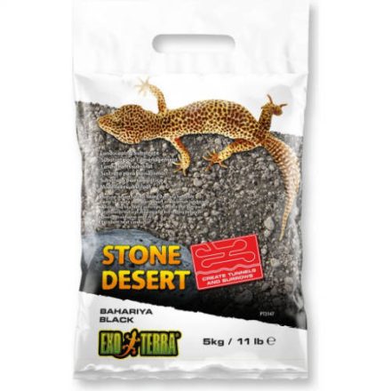 Exo-Terra Bahariya Black Stone Desert - homok (fekete,sivatagi homok) terráriumi állatok részére (5kg)