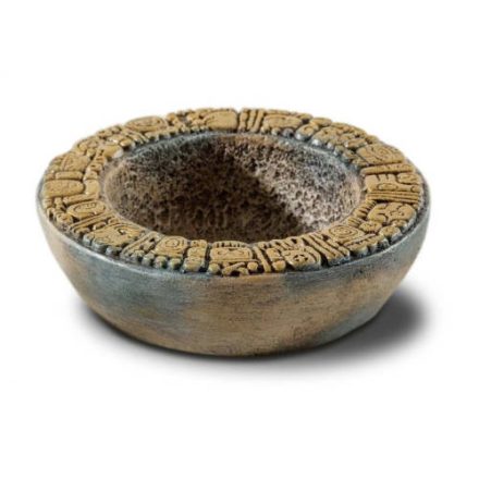 Exo-Terra Aztec Water Dish "M" - vizestál (Azték mintával) terráriumi állatok részére (13x3,8cm/120ml)