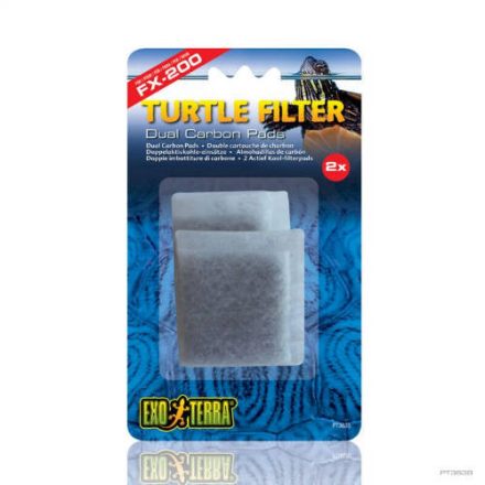 Exo-Terra Turtle Filter Replacement Carbon Pads - szénpárna (FX-200,FX350) teknősszűrőkhöz (2db)