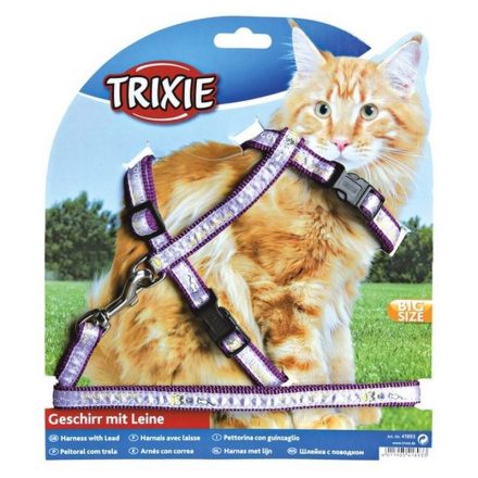 Trixie Hám És Póráz Xl Macskának Mintás 34-57cm/13mm 1,2m